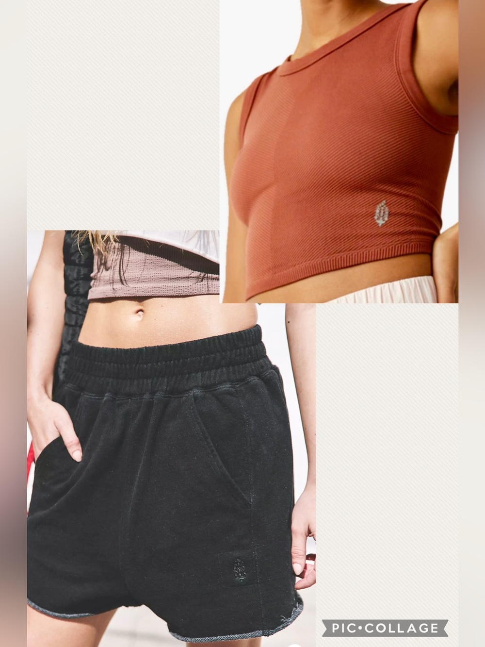 FREE PEOPLE ALL-STAR SHORTS AND MUSCLE TANK TOP SIZE XS/SMALL LIKE NEW!!